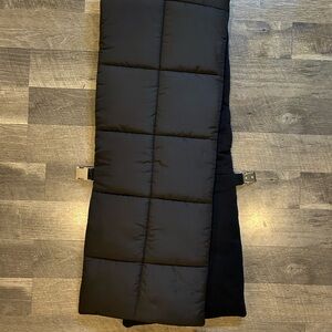 Zara Black Quilted Scarf